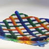 Transparent Braided Platter with Open Edge