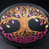 Tree of Life, Sandcarved and Gilded Tabletop