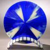 Blue and White Radiant Disk with Back Light