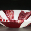 Red and White Radiant Bowl