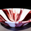 Red and White Radiant Bowl