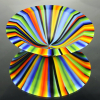 Radiant Rainbow Bowl on Mirror Surface