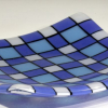 Blue & White Plaid Plate