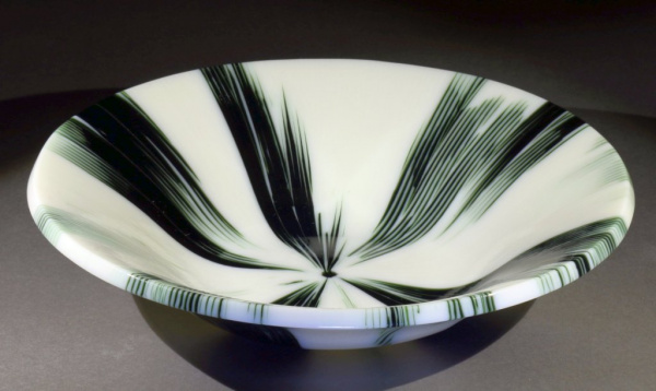 Green and White Radiant Bowl