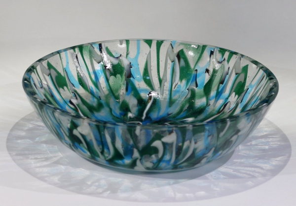 Blue, Green and French Vanilla Convergence Bowl